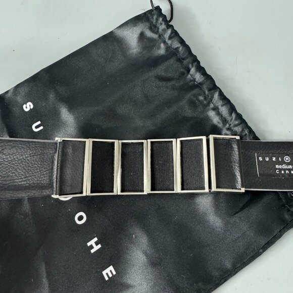 Suzi Oher Gray & Silver Metal Stretchable Belt Six Size Medium Plus main image 6